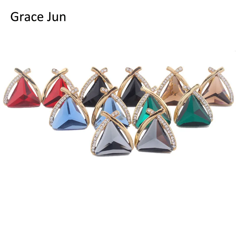 Grace Jun(TM) 6 Color Choose Bridal Big Crystal Rhinestone Triangle Clip on Earrings Without Piercing for Women Charm Ear Clip
Grace Jun(TM) 6 Color Choose Bridal Big Crystal Rhinestone Triangle Clip on Earrings Without Piercing for Women Charm Ear Clip