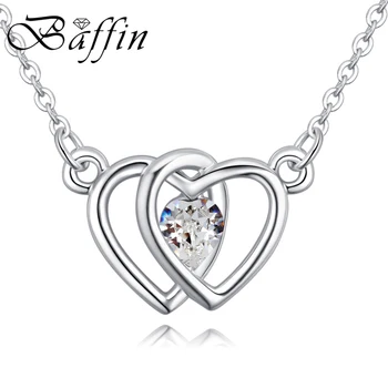 BAFFIN Romantic Double Hearts Pendant Necklace Crystals From SWAROVSKI Elements Silver Color Chain Collares For Women 2018 Gifts
BAFFIN Romantic Double Hearts Pendant Necklace Crystals From SWAROVSKI Elements Silver Color Chain Collares For Women 2018 Gifts