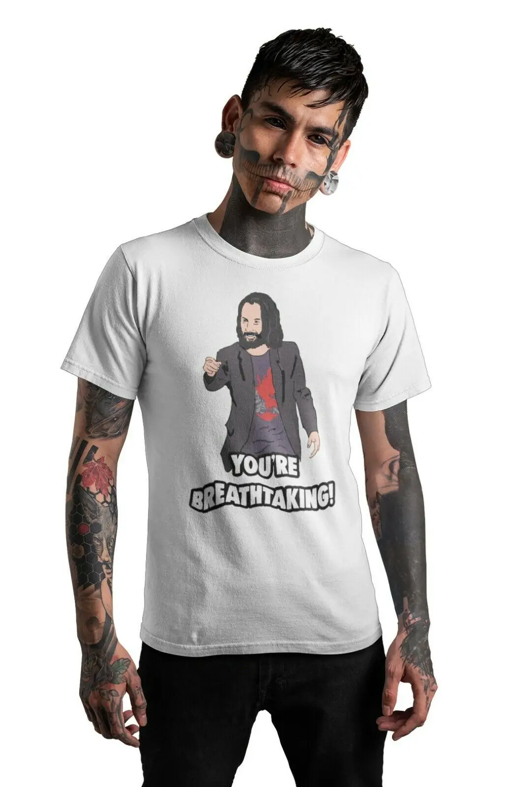 You're Breathtaking! Keanu Reeves Meme T-Shirt Adults & Kids Unisex Tee Shirt Top Quality 2019 New Brand Men'S
You're Breathtaking! Keanu Reeves Meme T-Shirt Adults & Kids Unisex Tee Shirt Top Quality 2019 New Brand Men'S