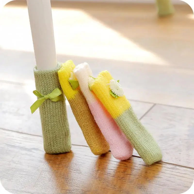 4pcs/set Knitting Wool Chair Leg Protector Pads Anti Scratch Furniture Table Socks Feet Caps Chair Protect Covers Home Decor
4pcs/set Knitting Wool Chair Leg Protector Pads Anti Scratch Furniture Table Socks Feet Caps Chair Protect Covers Home Decor