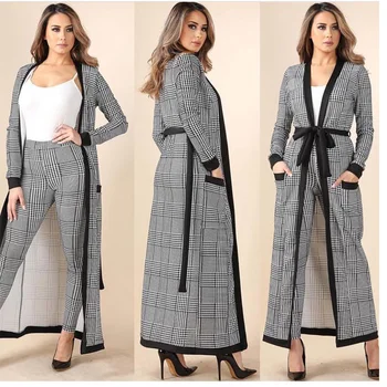 2019 New Fashion Brand 3 Piece Solid Women's Casual Outwear Set X-Tank Long Belt Overalls Long Sleeve and Full temperament sexy
2019 New Fashion Brand 3 Piece Solid Women's Casual Outwear Set X-Tank Long Belt Overalls Long Sleeve and Full temperament sexy
