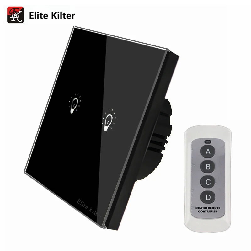 Elite Kilter EU/UK Standard Remote Control Switch 12/3 Gang 1 Way Smart Wall Button Wireless Remote Control Touch Switch
Elite Kilter EU/UK Standard Remote Control Switch 12/3 Gang 1 Way Smart Wall Button Wireless Remote Control Touch Switch