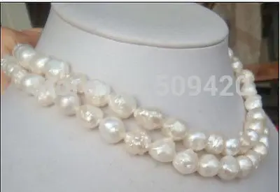 Free Shipping >>P3725 HUGE LONGER 32"12-13MM NATURAL SOUTH SEA GENUINE WHITE BAROQUE PEARL NECKLACE
Free Shipping >>P3725 HUGE LONGER 32"12-13MM NATURAL SOUTH SEA GENUINE WHITE BAROQUE PEARL NECKLACE