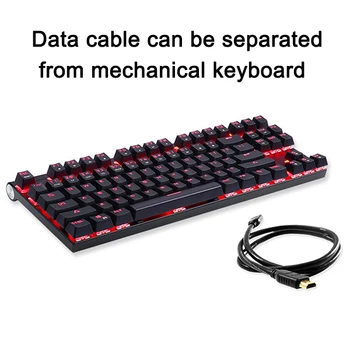 87 Keys Mechanical Keyboard Multicolor RGB Backlit USB Wired Gaming Keyboard GDeals
87 Keys Mechanical Keyboard Multicolor RGB Backlit USB Wired Gaming Keyboard GDeals