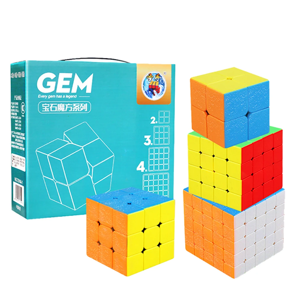 

Gift Present to Kids 4PCS/Set Speed ShengShou 3*3*3x3x3 4x4x4 5x5x5 2x2x2 Stickerless Magic Cubes 2*2*2 4*4*4 5*5*5 Cubo Megico