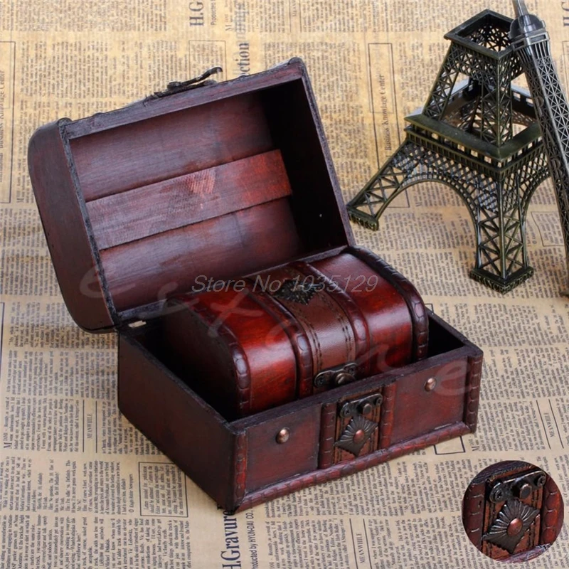 2pcs Chic Wooden Pirate Jewellery Storage Box Case Holder Vintage Treasure Chest Multifunction Storage Box Container Bags
2pcs Chic Wooden Pirate Jewellery Storage Box Case Holder Vintage Treasure Chest Multifunction Storage Box Container Bags