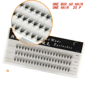 Fashion 60 pcs Professional Makeup lashes Individual Cluster eyelashes Grafting False Eyelashes
Fashion 60 pcs Professional Makeup lashes Individual Cluster eyelashes Grafting False Eyelashes