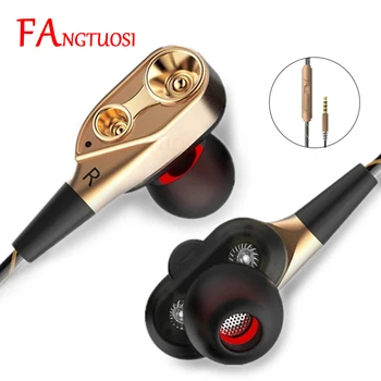 FANGTUOSI Dual Drive Stereo earphone In-ear Headset Earbuds Bass Earphones For iPhone huawei Xiaomi 3.5mm earphones With Mic
FANGTUOSI Dual Drive Stereo earphone In-ear Headset Earbuds Bass Earphones For iPhone huawei Xiaomi 3.5mm earphones With Mic
