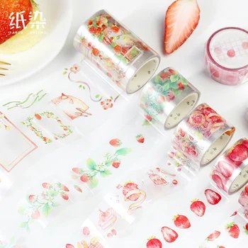 Zhiran Pet Pink strawberry washi tape DIY decorative scrapbooking masking tape adhesive label sticker tape stationery
Zhiran Pet Pink strawberry washi tape DIY decorative scrapbooking masking tape adhesive label sticker tape stationery