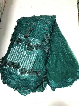 Latest French Nigerian 3D Flower Net Laces Fabrics 2019 High Quality Tulle Lace Material African Beaded Mesh Laces Fabric green
Latest French Nigerian 3D Flower Net Laces Fabrics 2019 High Quality Tulle Lace Material African Beaded Mesh Laces Fabric green