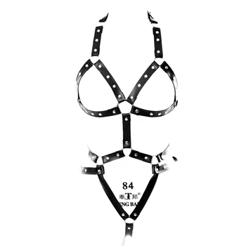 Leather Body Harness Lingerie Black Full Cage Bondage Bra Set Garter Punk Goth Strap Plus Size Fetish Festival Exotic Rave Belts
Leather Body Harness Lingerie Black Full Cage Bondage Bra Set Garter Punk Goth Strap Plus Size Fetish Festival Exotic Rave Belts