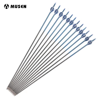 30 Inches Mixed Carbon Arrow Spine 340 Diameter 7.6mm with Replaceable Arrowhead for Compound/Recurve Bow Archery 
30 Inches Mixed Carbon Arrow Spine 340 Diameter 7.6mm with Replaceable Arrowhead for Compound/Recurve Bow Archery