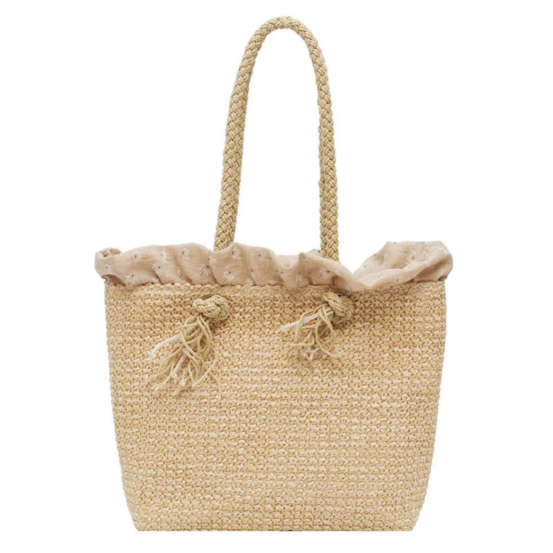 Женские сумки винтажная пляжная соломенная сумка ручная работа плетеные из