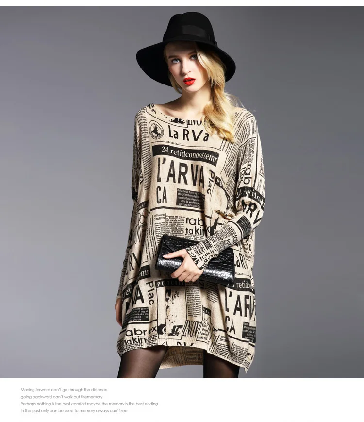 HCYO New Computer Knitted Spring Sweater Women Oversized Loose Sweater Woman Fashion Print Women Sweaters Slash Neck Pullovers (11)
