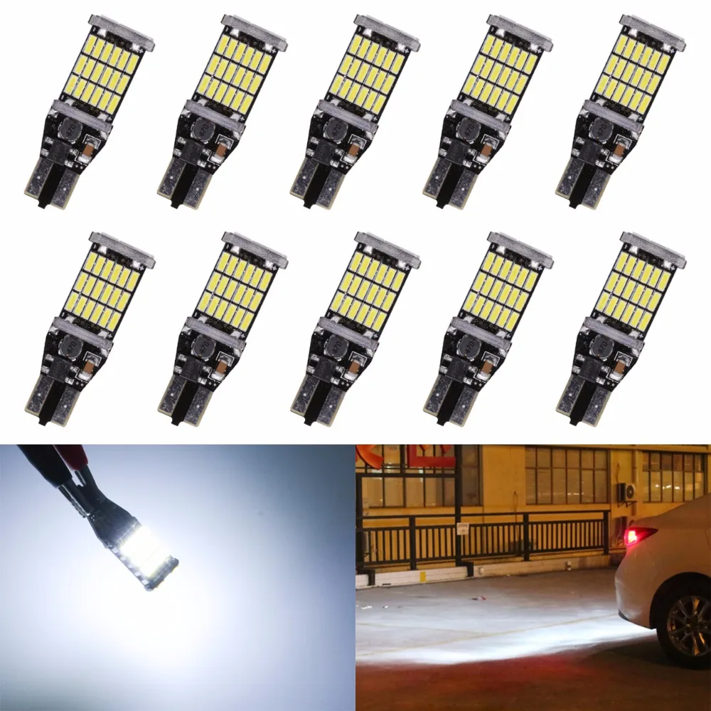 Katur Super Bright 10x T15 W16W 921 45 SMD LED 4014 Car Auto Canbus Marker Lamp Light Interior Lighting no polarity T16 Bulb
Katur Super Bright 10x T15 W16W 921 45 SMD LED 4014 Car Auto Canbus Marker Lamp Light Interior Lighting no polarity T16 Bulb