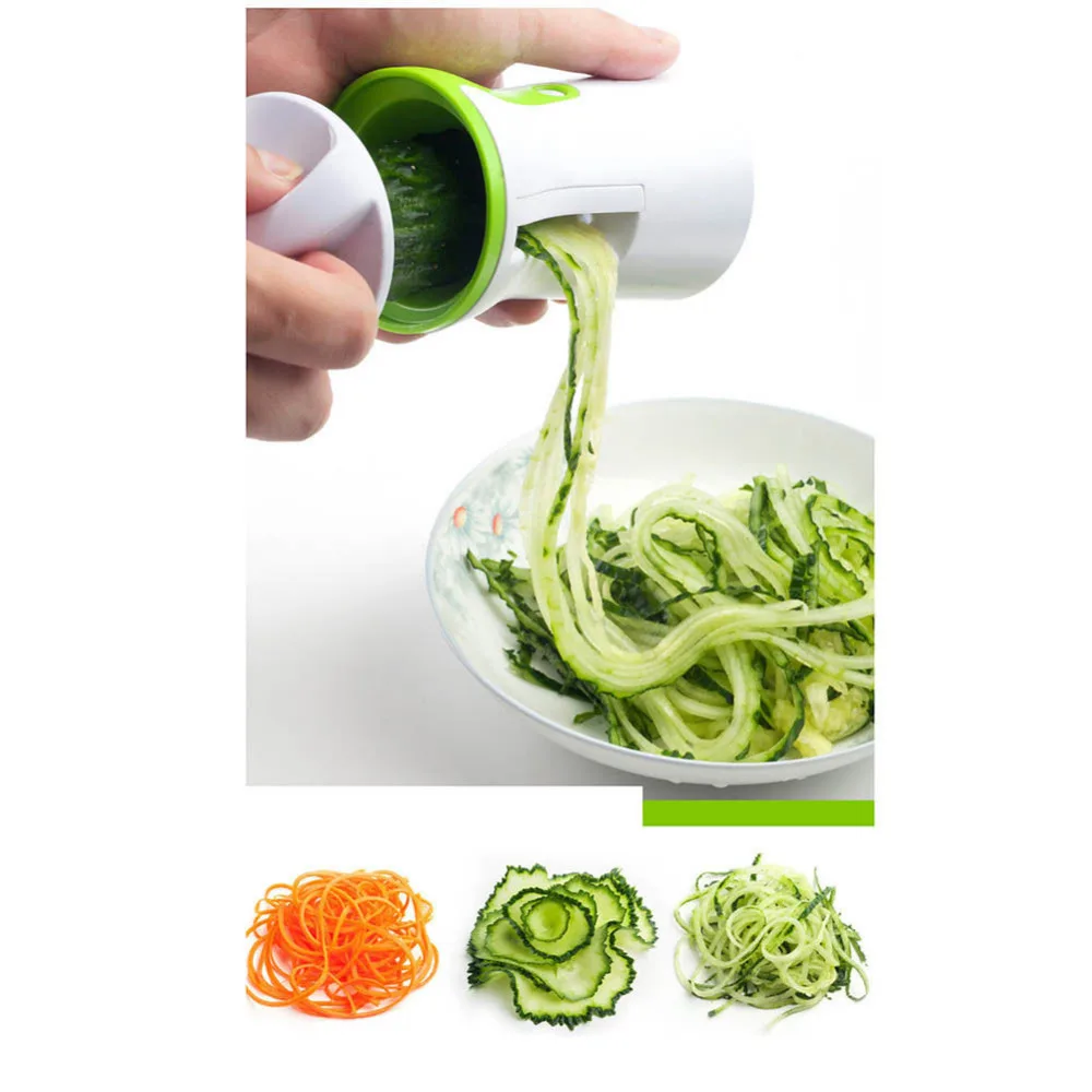 Top Spiral Slicer Vegetable Spiralizer Zucchini Spaghetti Pasta Noodle Maker Cutters 14*7CM
Top Spiral Slicer Vegetable Spiralizer Zucchini Spaghetti Pasta Noodle Maker Cutters 14*7CM