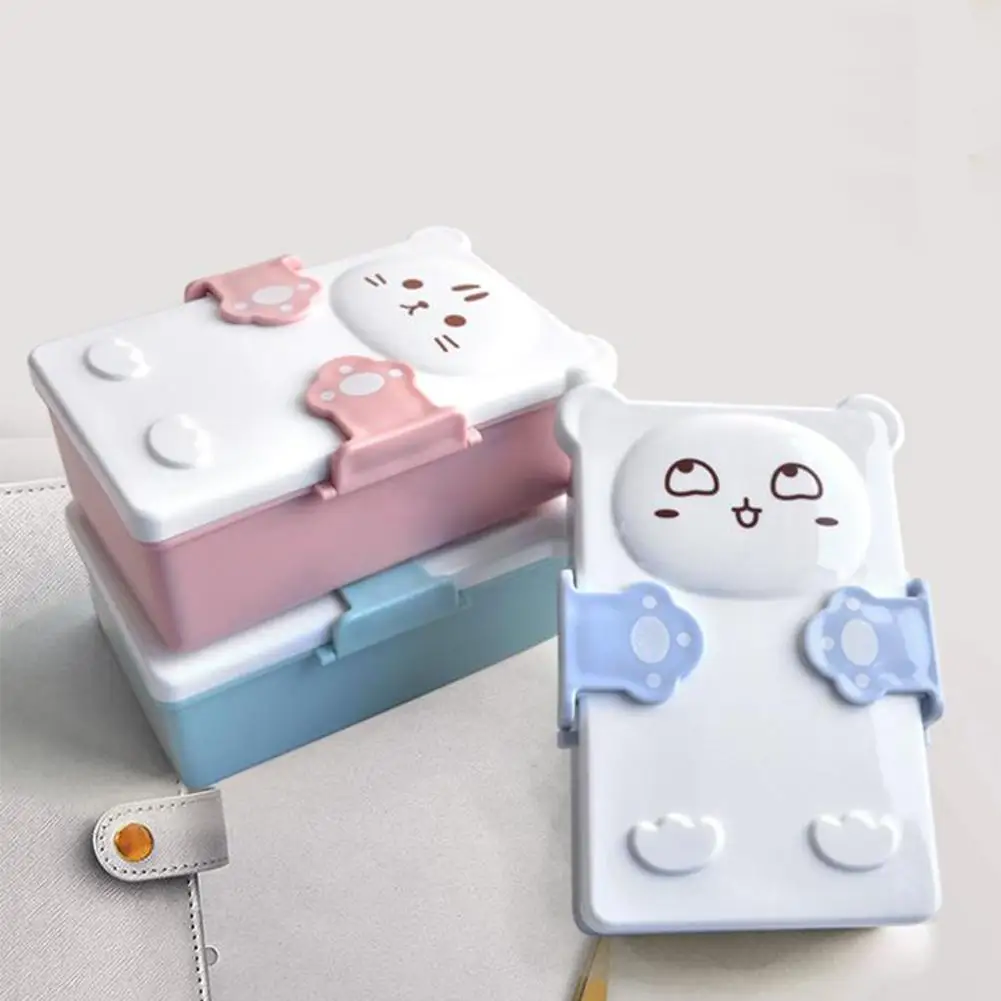 Portable Cute Cartoon Cat Partition Structure Lunch Box Food Container Kid School Bento Box Lunchbox for Microwave Random Color
Portable Cute Cartoon Cat Partition Structure Lunch Box Food Container Kid School Bento Box Lunchbox for Microwave Random Color