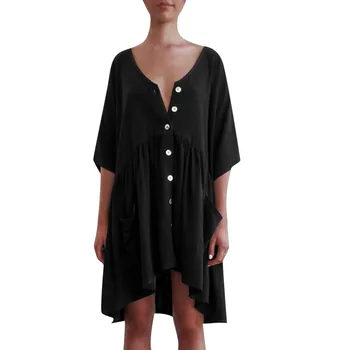 2019 MAXIORILL New Women's Casual Short Sleeve With Pocket Short Sleeve Mini Dress Princess Dress платье Wholesale T3
2019 MAXIORILL New Women's Casual Short Sleeve With Pocket Short Sleeve Mini Dress Princess Dress платье Wholesale T3