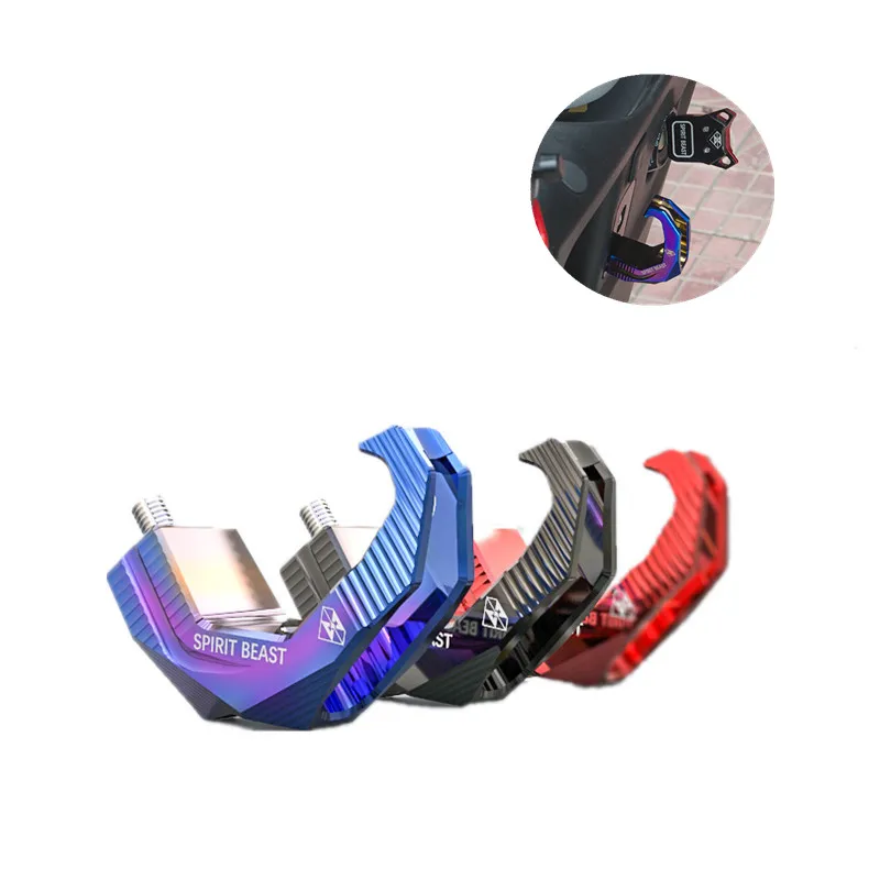 SPIRIT BEAST Motorcycle Aluminum Helmet Hook Electric Scooter Decorative Hook Accessories 3 Color Universal Type
SPIRIT BEAST Motorcycle Aluminum Helmet Hook Electric Scooter Decorative Hook Accessories 3 Color Universal Type