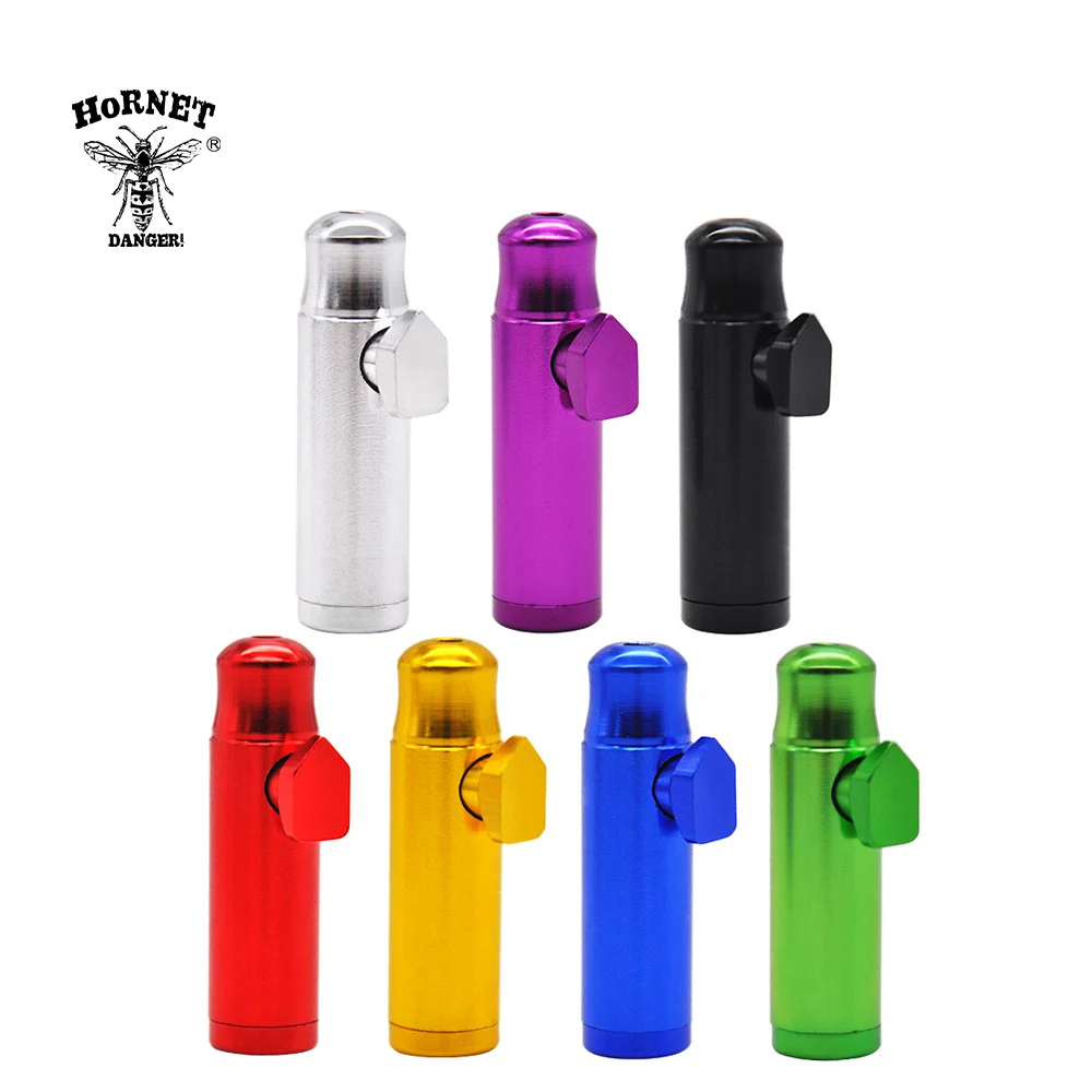 HORNET Aluminum Round Bullet Snuff Snorter Dispenser Powder Boxes 54MM Metal Mouth Tips Snuff Snorter Box Nasal
HORNET Aluminum Round Bullet Snuff Snorter Dispenser Powder Boxes 54MM Metal Mouth Tips Snuff Snorter Box Nasal
