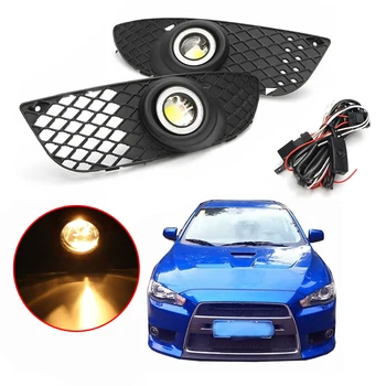 Black ABS Front Pumper Grille Cover Trim + Fog Driving Lights+Hook-up Wire Switch Kit for Mitsubishi Lancer
Black ABS Front Pumper Grille Cover Trim + Fog Driving Lights+Hook-up Wire Switch Kit for Mitsubishi Lancer