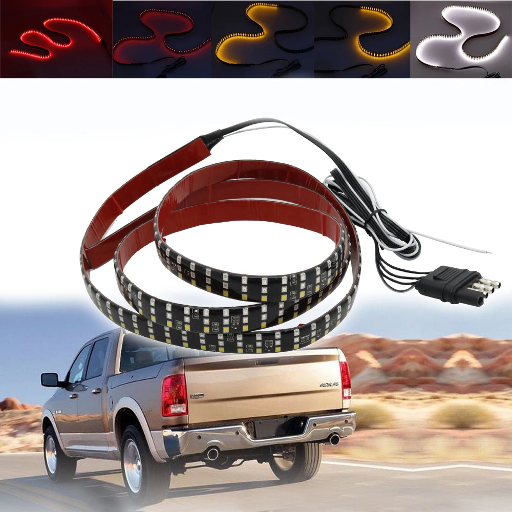 5-Function 60" Truck Tailgate Side Bed Light Strip Bar 432 LEDs Waterproof Turn Signal, Parking, Brake, Reverse Lights
5-Function 60" Truck Tailgate Side Bed Light Strip Bar 432 LEDs Waterproof Turn Signal, Parking, Brake, Reverse Lights