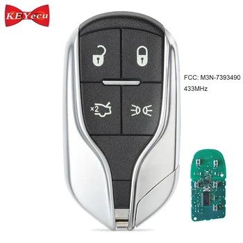 KEYECU for Maserati Quattroporte Ghibli 2014 2015 2016 2017 Smart Remote Car Key Fob 433MHz ID46 Chip FCC: M3N-7393490
KEYECU for Maserati Quattroporte Ghibli 2014 2015 2016 2017 Smart Remote Car Key Fob 433MHz ID46 Chip FCC: M3N-7393490