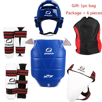 NEW Taekwondo Sparring Gear Set Karate Protector Guard 8pcs Full Set WTF Gloves Foot Protector Shin ARM Groin Guard with a Bag
NEW Taekwondo Sparring Gear Set Karate Protector Guard 8pcs Full Set WTF Gloves Foot Protector Shin ARM Groin Guard with a Bag