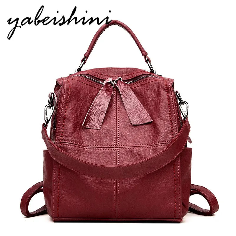 Women's Leather Backpack Vintage Ladies Shoulder Bag Sac a Dos Travel Women Backpack Mochilas2019 Student Bag Girl Preppy
Women's Leather Backpack Vintage Ladies Shoulder Bag Sac a Dos Travel Women Backpack Mochilas2019 Student Bag Girl Preppy
