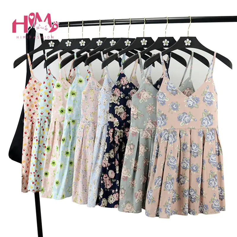 Summer Japanese Beach Party Dress Women Floral Cute Pleated Strap Mini Dresses Lady 2018 Cotton Femme Suspender Short Dress
Summer Japanese Beach Party Dress Women Floral Cute Pleated Strap Mini Dresses Lady 2018 Cotton Femme Suspender Short Dress