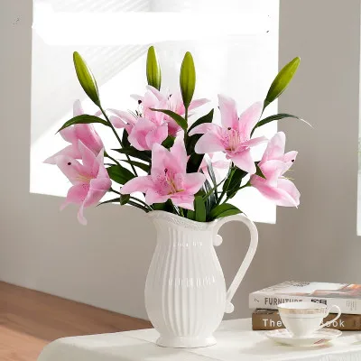 Artificial Flowers Pu lily flowers floral simulation plastic flower decoration room
Artificial Flowers Pu lily flowers floral simulation plastic flower decoration room