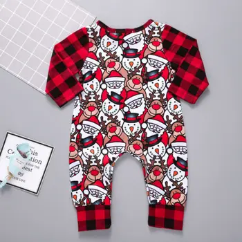 2018 Autumn Winter Infant Baby Boys Girls Christmas Elements Print Plaid Patchwork Romper Cute Playsuit Jumpsuit Outfit Clothes
2018 Autumn Winter Infant Baby Boys Girls Christmas Elements Print Plaid Patchwork Romper Cute Playsuit Jumpsuit Outfit Clothes