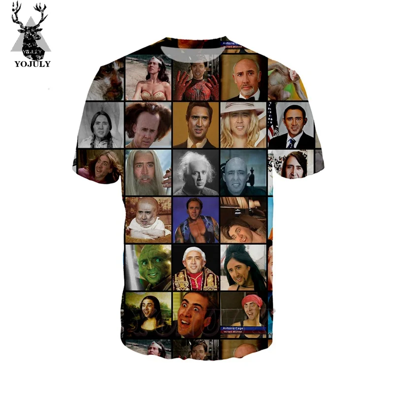 YOJULY 3D Print Men Women Funny Actor Nicolas Cage Casual Vest/T-shirt/Sweatshirt/Hooded hoodies/zipper/shorts/jogger Pants 106
YOJULY 3D Print Men Women Funny Actor Nicolas Cage Casual Vest/T-shirt/Sweatshirt/Hooded hoodies/zipper/shorts/jogger Pants 106