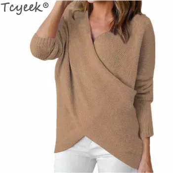 Tcyeek 2019 Newest Fashion Women's Autumn Sweaters and Pullovers V Neck Long Sleeve Sweater Female Casual Tops Clothing LWL520
Tcyeek 2019 Newest Fashion Women's Autumn Sweaters and Pullovers V Neck Long Sleeve Sweater Female Casual Tops Clothing LWL520