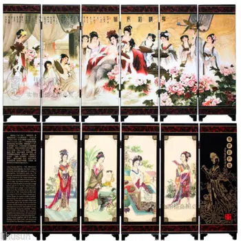 Chinese Handmade Vintage Huaqing Pool Wooden Lacquer Six Pieces Folding Screen
Chinese Handmade Vintage Huaqing Pool Wooden Lacquer Six Pieces Folding Screen