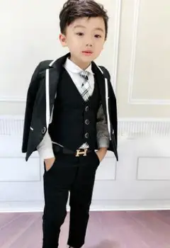 3PCS/SET Boys Suits Weddings Kids Prom Suits Black/blue Wedding Suits Boys Big Children Clothes Set Boy Formal Classic Costume
3PCS/SET Boys Suits Weddings Kids Prom Suits Black/blue Wedding Suits Boys Big Children Clothes Set Boy Formal Classic Costume
