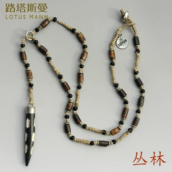 Lotus Mann The jungle Wooden ball hemp rope weaving sculpture pendant necklace restoring ancient ways new necklace
Lotus Mann The jungle Wooden ball hemp rope weaving sculpture pendant necklace restoring ancient ways new necklace