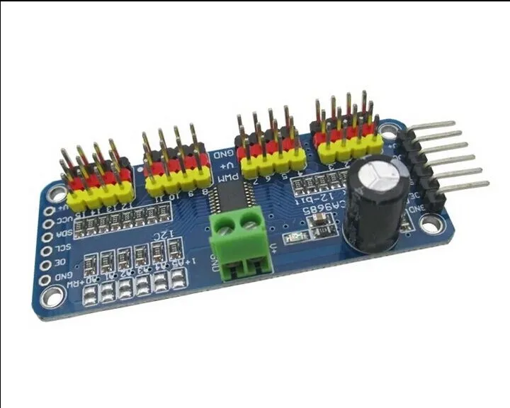 16-канальный 12-битный модуль PWM/Servo Driver-I2C интерфейса PCA9685 для arduino или Raspberry pi shield module
