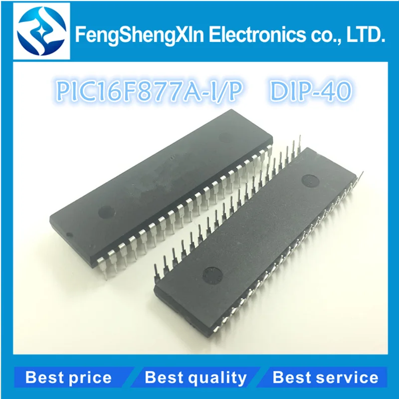 2pcs/lot PIC16F877A-I/P PIC16F877A PIC16F877 16F877A-I/P DIP40 FLASH Microcontrollers
2pcs/lot PIC16F877A-I/P PIC16F877A PIC16F877 16F877A-I/P DIP40 FLASH Microcontrollers