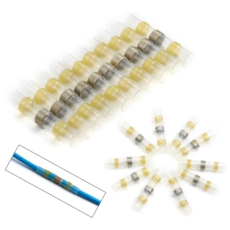 10PCS Yellow 4.0mm2 Soldering Terminals Wire Connectors Electrical Waterproof Tinned Copper Heat Shrink Solder Butt Connector
10PCS Yellow 4.0mm2 Soldering Terminals Wire Connectors Electrical Waterproof Tinned Copper Heat Shrink Solder Butt Connector