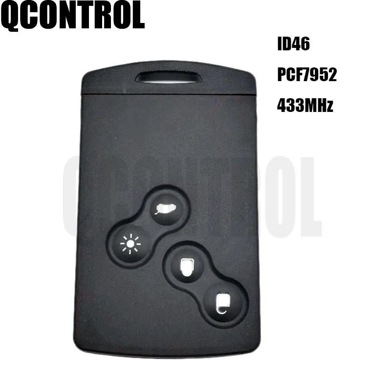 QCONTROL 4 Buttons Car Remote Smart Key Suit for Renault Koleo Scenic 433Mhz with 7952 Chip
QCONTROL 4 Buttons Car Remote Smart Key Suit for Renault Koleo Scenic 433Mhz with 7952 Chip
