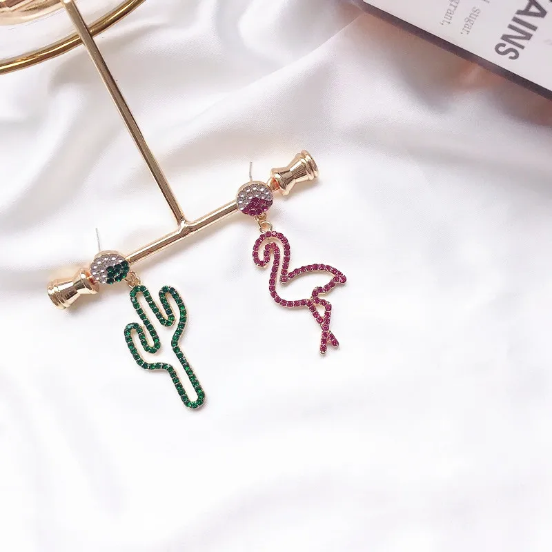 Korean Retro Fashion Colorful Crystal Bird Cactus Dangle Drop Earrings Women Girl Jewelry Vacation Gift
Korean Retro Fashion Colorful Crystal Bird Cactus Dangle Drop Earrings Women Girl Jewelry Vacation Gift