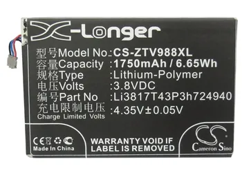 Cameron Sino 1750mAh Battery Li3817T43P3h724940 for ZTE/NET10 Grand S,N988, NTZEZ753G3P5P, Paragon, Paragon 4G, V988, Z753
Cameron Sino 1750mAh Battery Li3817T43P3h724940 for ZTE/NET10 Grand S,N988, NTZEZ753G3P5P, Paragon, Paragon 4G, V988, Z753