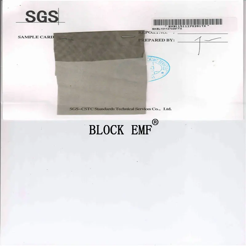 Test certificate for formaldehyde and heavy metals