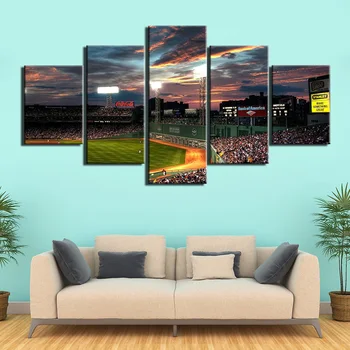 Modern 5 Pieces Paintings on Canvas Fenway Park Sport Field Picture Print Home Decor Wall Art Poster Artwork for Living Room 
Modern 5 Pieces Paintings on Canvas Fenway Park Sport Field Picture Print Home Decor Wall Art Poster Artwork for Living Room