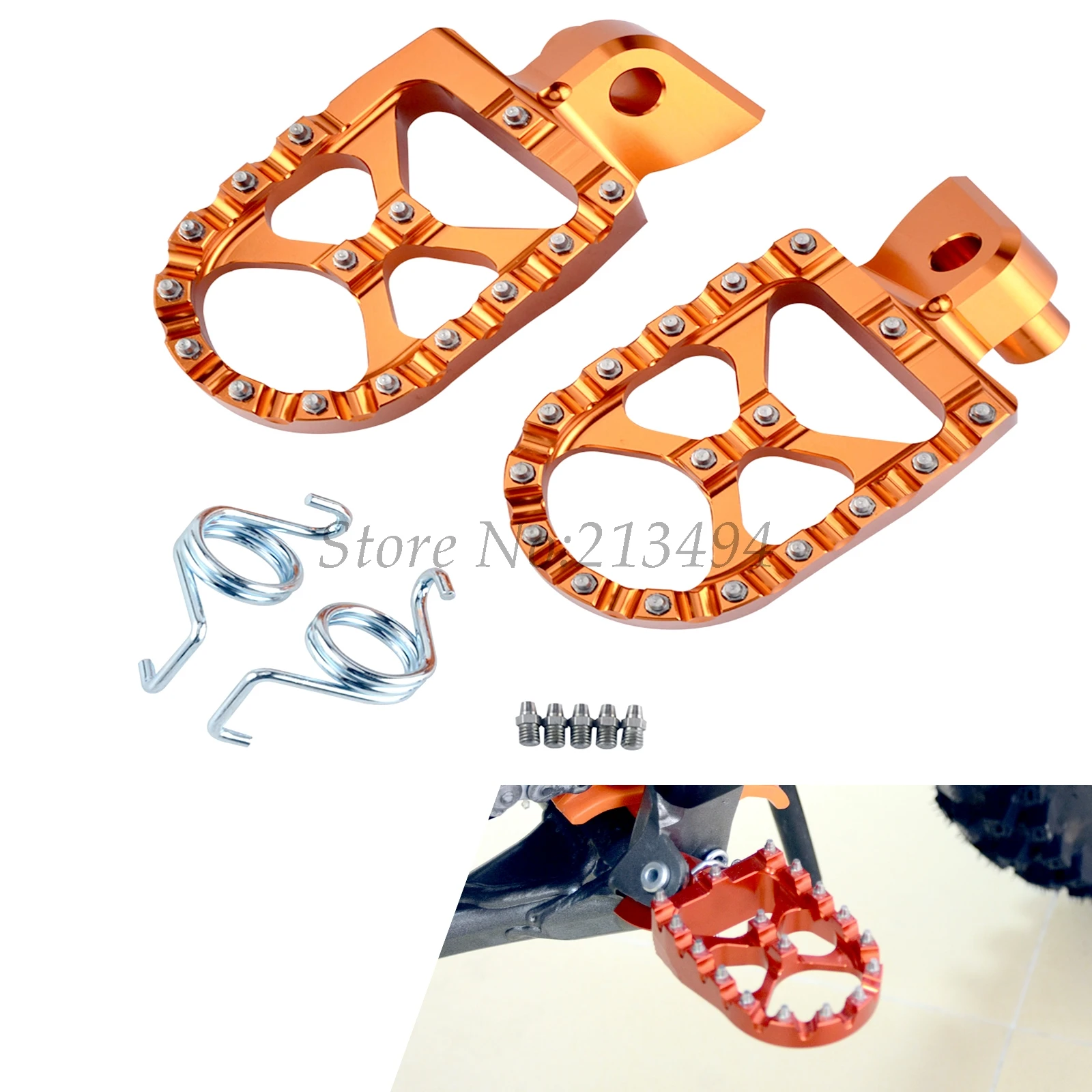 Foot Peg Footrest For KTM 65 85 125 200 250 300 350 400 450 525 530 690 950 990 1190 1290 SX SXF EXC EXCF XC XCF SMC ADVENTURE
Foot Peg Footrest For KTM 65 85 125 200 250 300 350 400 450 525 530 690 950 990 1190 1290 SX SXF EXC EXCF XC XCF SMC ADVENTURE