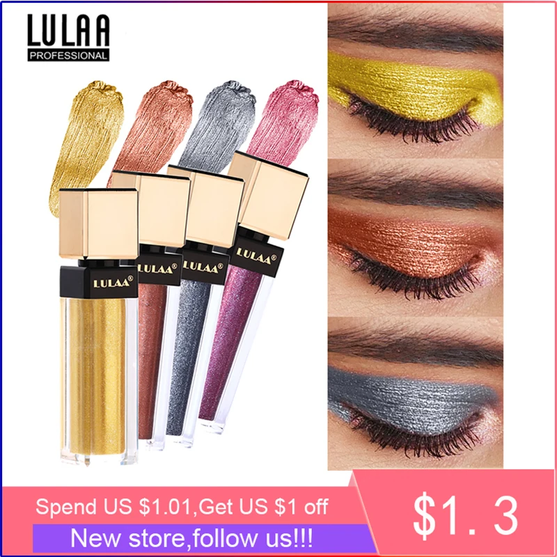 LULAA 2019 Liquid Glitter Eyeshadow Shining Smoky Metal Eye Makeup Gorgeous Diamond Cosmetic Waterproof Long Lasting Eye Shadow
LULAA 2019 Liquid Glitter Eyeshadow Shining Smoky Metal Eye Makeup Gorgeous Diamond Cosmetic Waterproof Long Lasting Eye Shadow