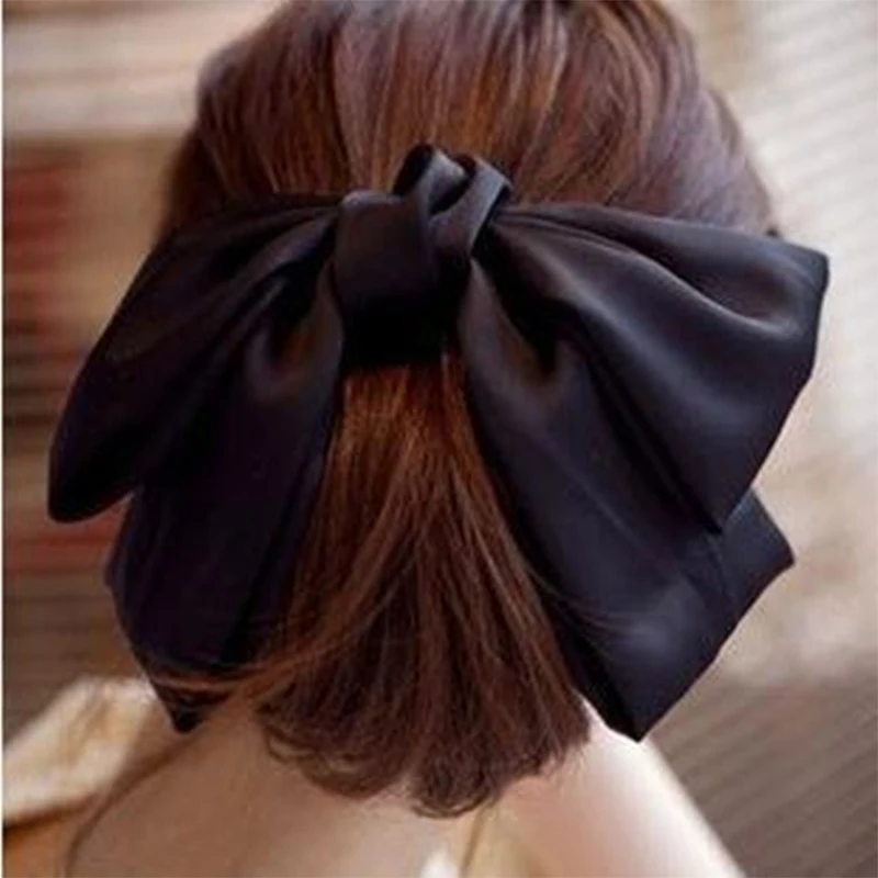 Fashion Solid Color Big Bow Hairpins Girls Lovely Popular Hair Clips For Women Hair Accessories Gift Red/Bule/Green/Black/Pink
Fashion Solid Color Big Bow Hairpins Girls Lovely Popular Hair Clips For Women Hair Accessories Gift Red/Bule/Green/Black/Pink
