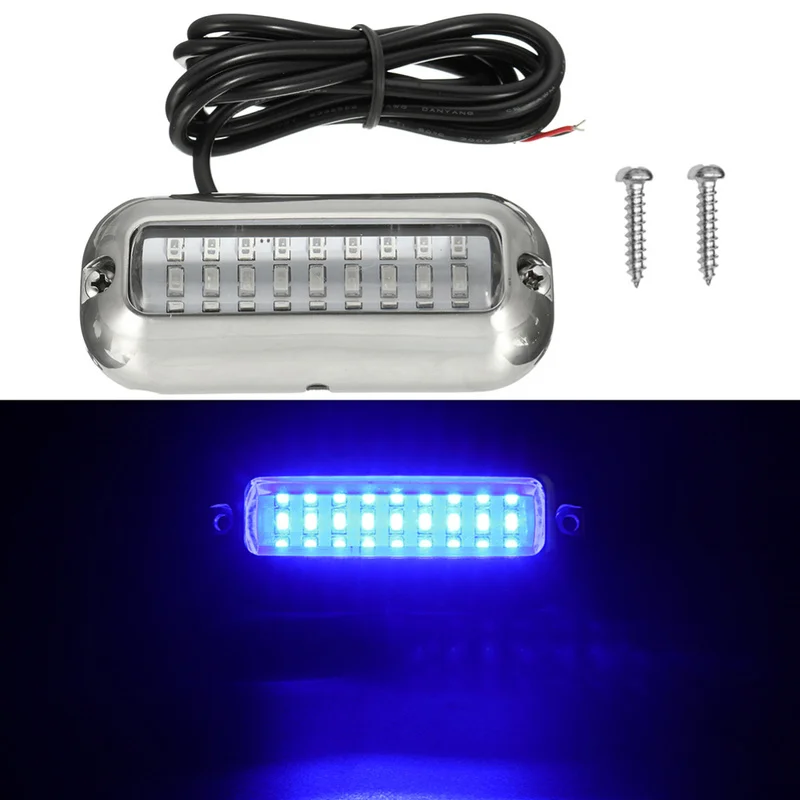 1pc 50W Stainless Steel Transom Light 27LED Blue Boat Light Underwater Pontoon Marine Ship Boat Accessories Auto Parts
1pc 50W Stainless Steel Transom Light 27LED Blue Boat Light Underwater Pontoon Marine Ship Boat Accessories Auto Parts