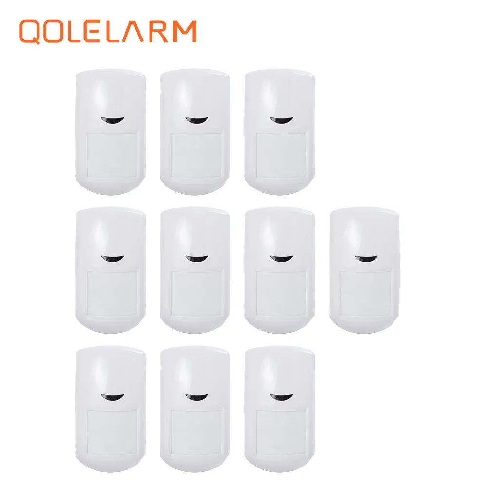 10pcs 433 MHz Wireless smart PIR infrared detector with built-in antenna home security for wi-fi gsm sms alarm system
10pcs 433 MHz Wireless smart PIR infrared detector with built-in antenna home security for wi-fi gsm sms alarm system